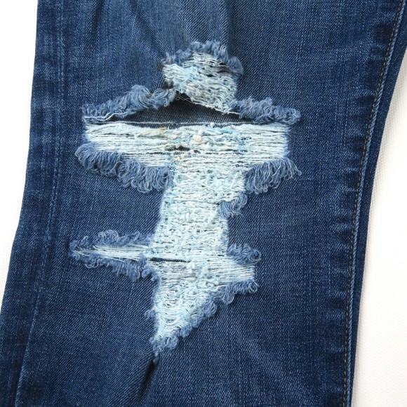 MADEWELL 9" High Rise Skinny Distressed Raw Hems Jeans - Picture 3 of 6